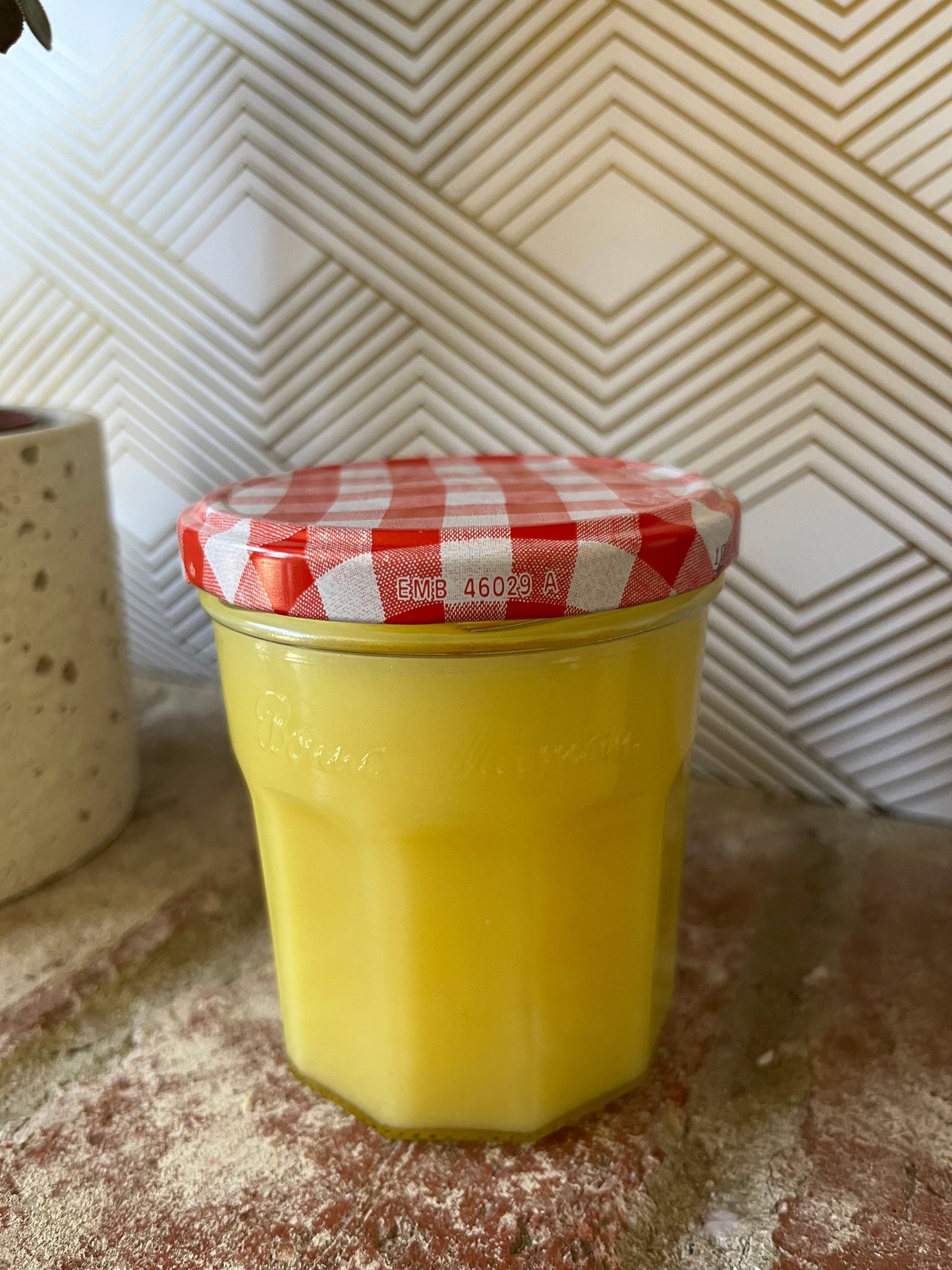 9 oz Upcycled Jam Jar Candle: Lemon Cake
