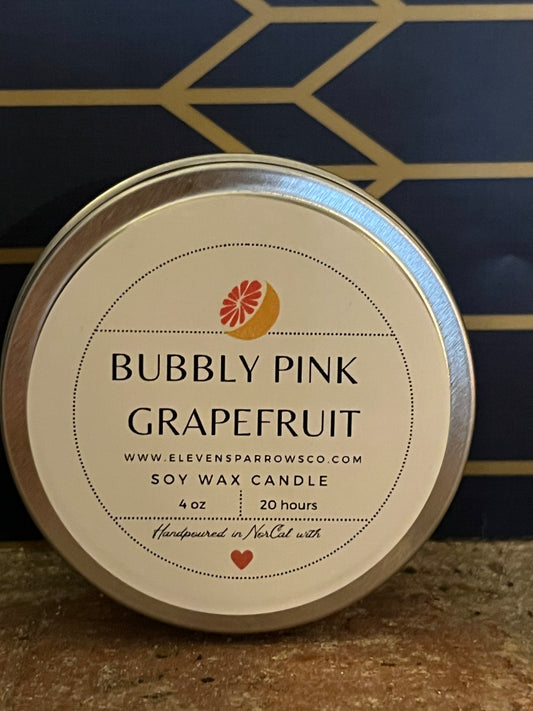 4 oz Travel Tin: Bubbly Grapefruit